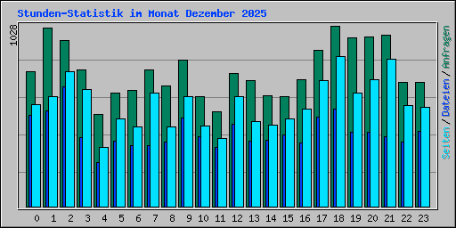 Stunden-Statistik im Monat Dezember 2025