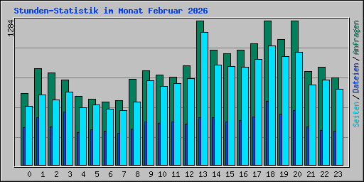Stunden-Statistik im Monat Februar 2026